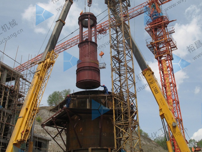 汉中TTD石灰窑吊装现场【600T每年】