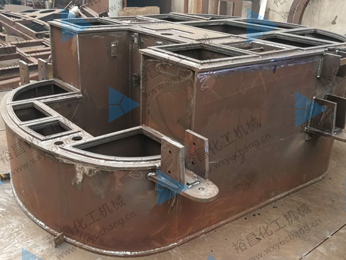 风力发电用液压站油箱生产现场